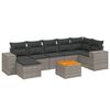 vidaXL Garden Sofa Set Grey, Dark Grey
