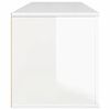 vidaXL Wall Shoe Cabinet High gloss white Engineered wood Compact