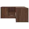 vidaXL Corner Cabinet Brown Oak Engineered Wood Medium Corner Cabinet
