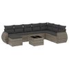 vidaXL Garden Sofa Set Grey