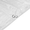vidaXL Clear Tarpaulin with Eyelets 16.4x16.4' PVC