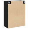 vidaXL Wall-mounted Cabinet Black Oak 27.36 x 13.39 x 35.43 in
