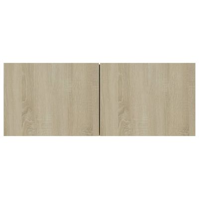 vidaXL TV Stands 4 Pcs Sonoma Oak 31.5"x11.8"x11.8" Engineered Wood