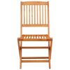 vidaXL Garden Chair Set of 4 Natural Wood Solid eucalyptus wood Medium