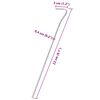 vidaXL Tent Pegs 50 pcs 9.1 " Ø0.16 " Galvanised Steel