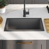 vidaXL Handmade Kitchen Sink Black Stainless Steel
