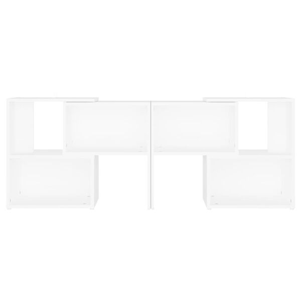 vidaXL TV Cabinet White Engineered wood Medium TV Cabinet Rectangular