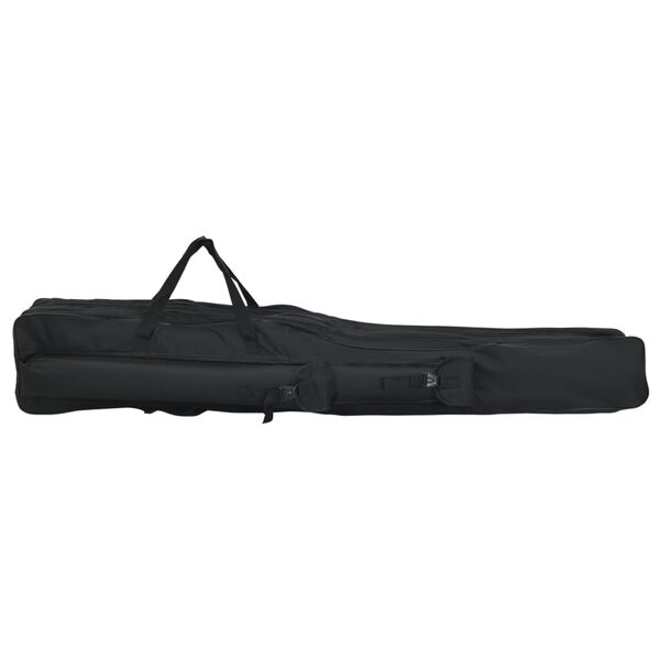 vidaXL Fishing Rod Bag Black 59.1" Oxford Fabric