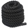 vidaXL Battle Rope Black 49.2 ' 24.3 lb Polyester