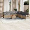 vidaXL Garden Sofa Set Beige