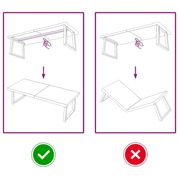 vidaXL Table Top Light Brown Solid Oak Wood Medium Foldable Table Top