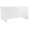 vidaXL Coffee Table High gloss white Engineered wood 31.5 x 21.9 x 16.3 in