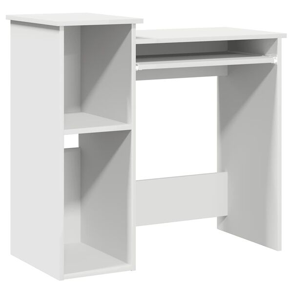 vidaXL Desk White Engineered wood 33.1 x 15.7 x 30.7 in Desk