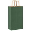 vidaXL Paper Bags 50 pcs with Handles Green 21x11x36 cm