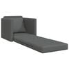 vidaXL Floor Sofa Bed Dark grey Fabric (100% polyester), metal Full