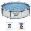 Bestway Swimming Pool Set Grey Tritech material 120.1 x 29.9 in