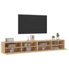 vidaXL TV Wall Cabinet Set of 2 Sonoma oak Engineered wood Medium
