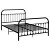 vidaXL Bed Frame Black Metal Double Heavy Duty Vintage