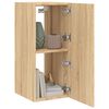 vidaXL TV Wall Cabinet Set of 2 Sonoma oak Engineered wood Compact