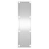 vidaXL Wall Mirror With Led Light Transparent Glass 11.8x39.4 in