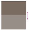 vidaXL Roller Blind Coffee 100% polyester 51.2x59.1 in
