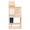 vidaXL Outdoor Playset Natural Pine, Blue Solid Pine Wood, Polypropylene