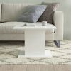 vidaXL Coffee Table High Gloss White Engineered Wood Medium Storage