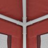 vidaXL Party Tent with 4 Mesh Sidewalls Red 6.6'x6.6' HDPE