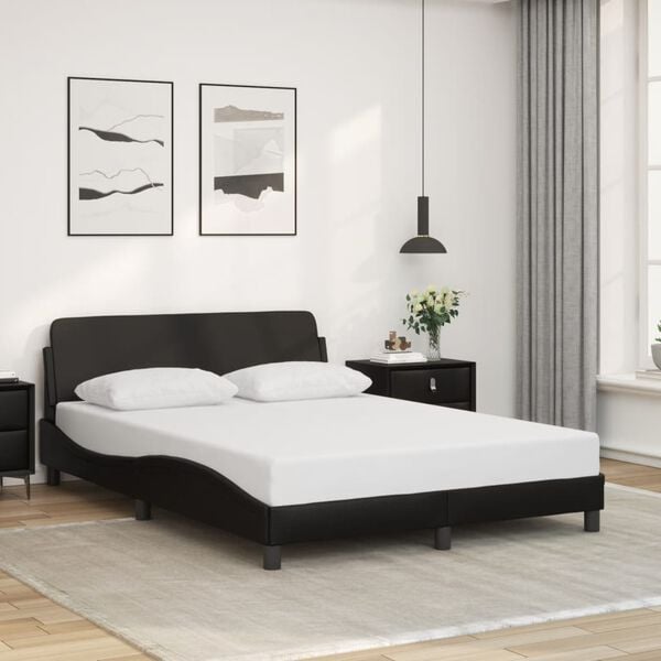 vidaXL Bed Frame Black