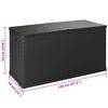 vidaXL Storage Box Anthracite Polypropylene Large Garden Storage Box