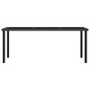 vidaXL Garden Dining Table Black