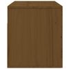 vidaXL Wall-mounted Bedside Cabinet Set of 2 Honey Brown Solid pine wood