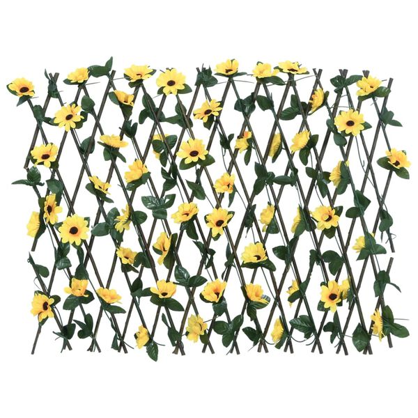 vidaXL&nbsp;Artificial Ivy Trellis Expandable Yellow 70.9x23.6"