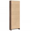 vidaXL Bookcase Brown Oak Engineered wood Tall Bookcase Rectangular