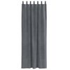 vidaXL Blackout Curtains 2 pcs Light Grey 55.12 x 96.46 in Velvet