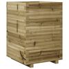vidaXL Garden Planter Natural Wood Treated Pine Wood Medium Durable