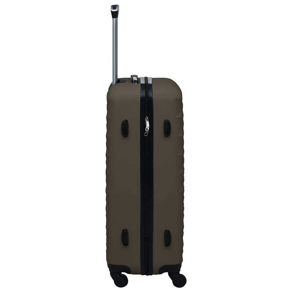 vidaXL Hardcase Trolley Set 3 pcs Brown ABS