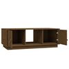 vidaXL Coffee Table Honey Brown Solid Pine Wood Large Coffee Table
