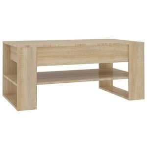 vidaXL Coffee Table Sonoma oak Engineered wood Medium Coffee Table