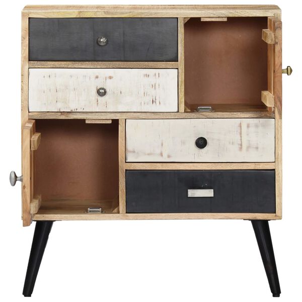 vidaXL Sideboard Natural Mango Wood Solid Mango Wood Medium Sideboard