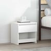 vidaXL Bedside Cabinet Set of 2 White Engineered wood 15.7x11.8x15.4 in