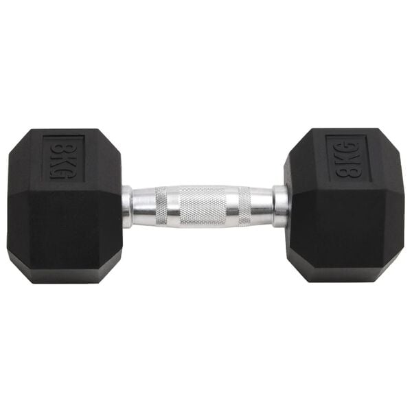 vidaXL Dumbbells 2 pcs 35.3 lb Total Cast Iron