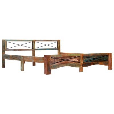 vidaXL Bed Frame Solid Reclaimed Wood 70.9"x78.7"