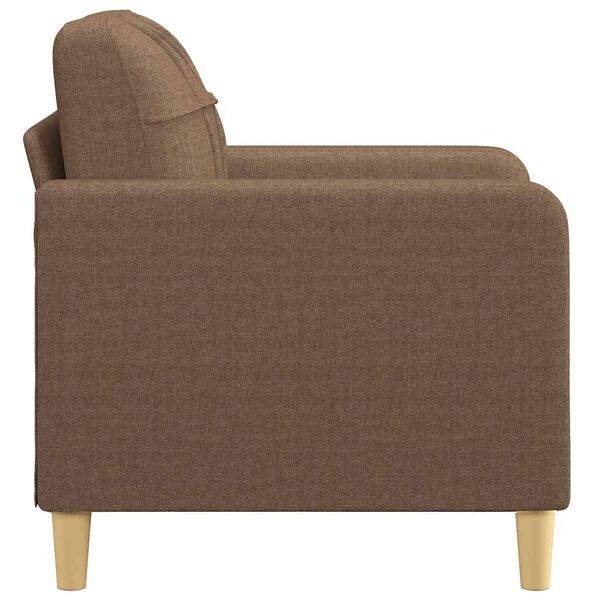 vidaXL Sofa Chair Brown Fabric (100% polyester), metal, textilene Single