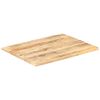 vidaXL Table Top Natural mango wood color Solid mango wood 27.6 x 23.6 in