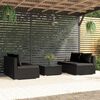 vidaXL Garden Lounge Set Black