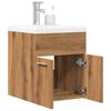 vidaXL Bathroom Furniture Set Artisan Oak Engineered Wood Medium