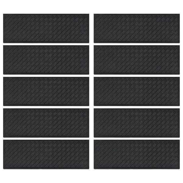 vidaXL Stair Tread Black Rubber Standard Non-slip Stair Tread