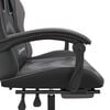 vidaXL Gaming Chair Black and Grey Faux leather, metal, plywood, foam
