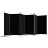 vidaXL 6-Panel Room Divider Black 204.7"x70.9" Fabric